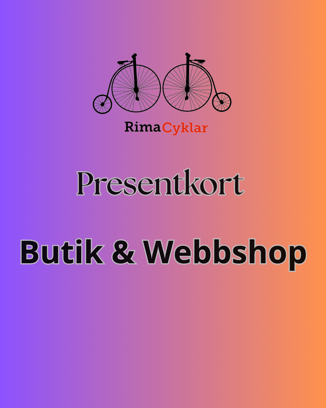Presentkort - Rima Cyklar